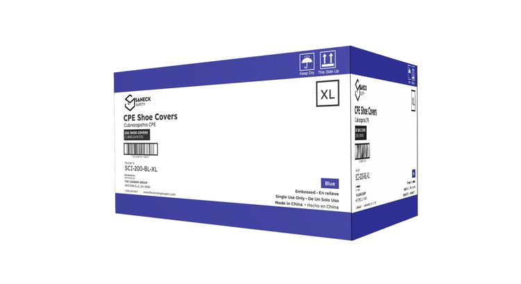 Blue CPE Shoe Covers