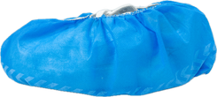 View 2 of Blue Polypropylene Non-Skid Shoe Covers