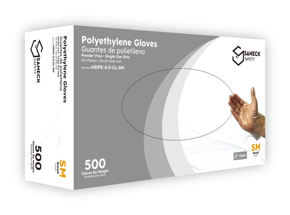 Polyethylene Gloves Powder Free 0.5 Mil