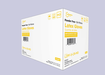 View 2 of Latex 5 Mil Powder Free Gloves