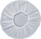 View 1 of White Polypropylene Bouffant Caps