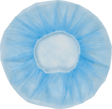 View 1 of Blue Polypropylene Bouffant Caps