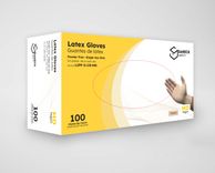 View 1 of Latex 5 Mil Powder Free Gloves