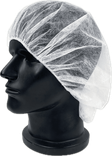 View 3 of White Polypropylene Bouffant Caps