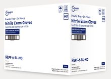 View 2 of Blue Nitrile Exam 6 Mil Gloves