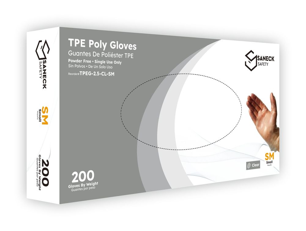 TPE Gloves Powder Free 2.5 Mil