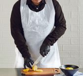 View 1 of White 28" x 46" Lightweight Polyethylene Aprons