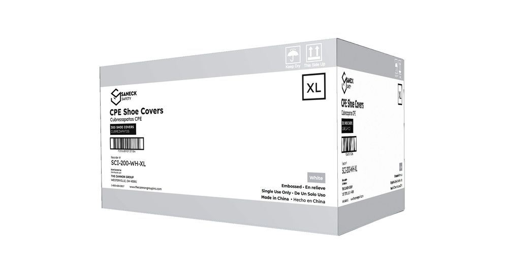 White CPE Shoe Covers