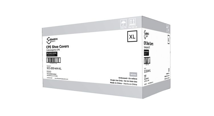White CPE Shoe Covers